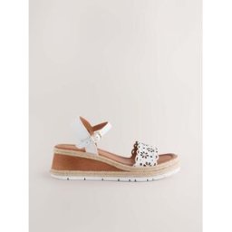 Next Compensées en cuir découpé au laser Forever Comfort pâle EU 38 (UK 5 XW)
