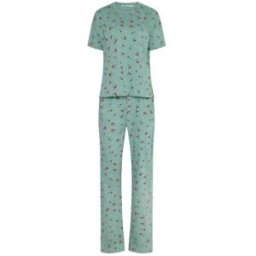 Long Tall Sally Long Tall Sally Short Sleeve Wide Leg Pyjamas Set vert FR 40-42 Tall (EU 38-40 T)