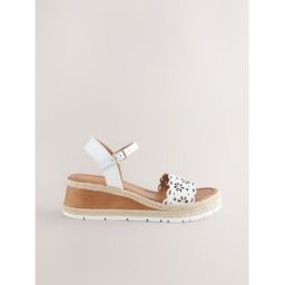 Next Compensées en cuir découpé au laser Forever Comfort pâle EU 37 (UK 4)