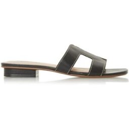 Dune London Dune London Leather Loupe Smart Slider Sandals Noir EU 40 (UK 7)
