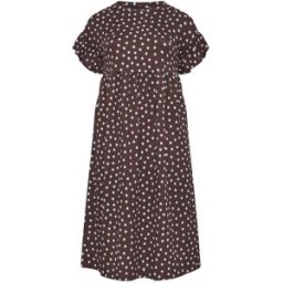 Yours Curve Yours Curve Frilled Sleeve Midaxi Dress Brun FR 46 (EU 44)