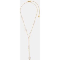 Accessorize Accessorize 14ct Rose Quartz Lariat Necklace doré Un an