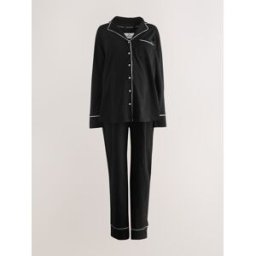 Next Pyjamas de maternité boutonné en jersey Noir FR 40 (EU 38)