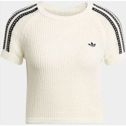 adidas originals adidas Originals Crochet Knit T-Shirt pâle FR 46-48 (EU 44-46)