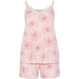 Yours Curve Yours Curve Soft Touch Cami Pyjamas Set Rose FR 52-54 (EU 50-52)