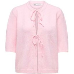 ONLY ONLY Short Sleeve Tie Front Cardigan Rose FR 40 (EU 38)