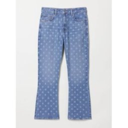 Fat Face FatFace Laser Printed Straight Leg Crop Jeans bleu FR 42 Regular (EU 40 R)