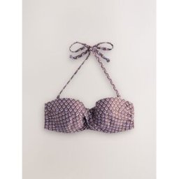 Next Haut de bikini bandeau rembourré à armatures torsadées Brun 95 D