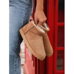Linzi Linzi Mini Addy Faux Suede Lined Ankle Boots Brun EU 42 (UK 8)