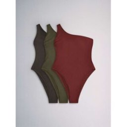The Set Lot de 3 maillots de bain The Set asymétrique Noir S (FR 38-40)