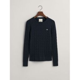Gant GANT Stretch Cotton Cable Knit Jumper bleu L (FR 46-48)