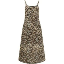 PixieGirl Petite PixieGirl Petite Animal Chiffon Layered Maxi Dress Brun FR 38 Petite (EU 36 P)