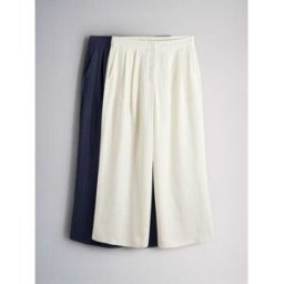 The Set The Set 2 Pantalons amples plissés à enfiler en lin bleu FR 48 (EU 46)