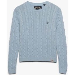 Superdry Essentials Cable Jumper bleu FR 40 (EU 38)
