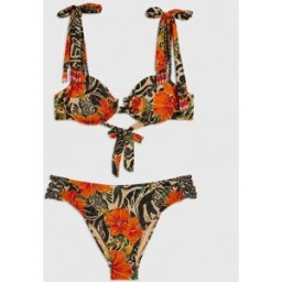 River Island River Island Del Marr Floral Mono Bikini Set Noir FR 40 (EU 38)