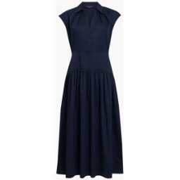 French Connection French Connection Alexis Poplin Striped Midi Dress bleu FR 36 (EU 34)