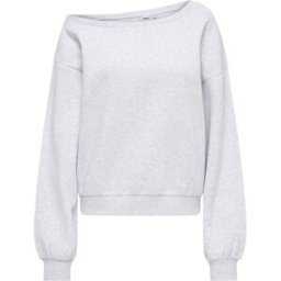ONLY ONLY Off Shoulder Long Sleeve Sweatshirt Gris FR 40 (UK 10)