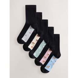 Next Lot de 5 paires de chaussettes avec semelle intérieure Noir Un an
