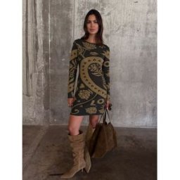 Never Fully Dressed Never Fully Dressed Amara Knit Mini Dress vert XS (FR 34-36)