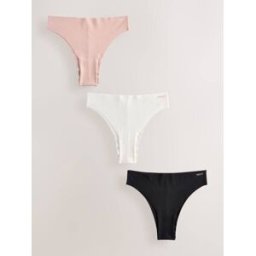 Next Lot 3 culottes en coton riche Invisible Noir FR 40 (EU 38)