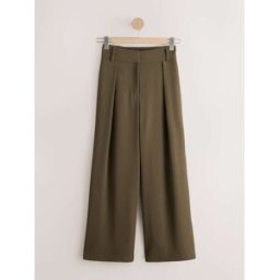 Next Pantalon ample à dos élastique vert FR 50 Petite (EU 48 P)