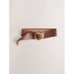 Next Ceinture large en cuir Brun XL (FR 50-52)