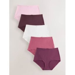 Next Lot de 5 slips en coton mélangé Rose FR 42 (EU 40)