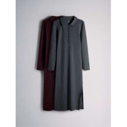 The Set The Set lot de 2 robes longues en jersey polo à col côtelé violet XL (FR 50-52)