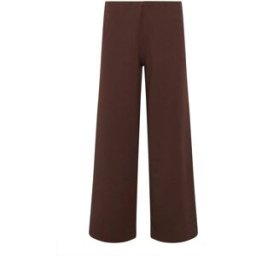 PixieGirl Petite PixieGirl Petite Wide Leg Scuba Trousers Brun FR 42 Petite (EU 40 P)