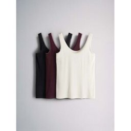 The Set The Set 3 Gilets à bordure en maille Noir S (FR 38-40)