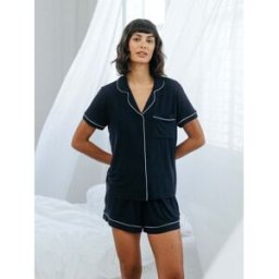 Chelsea Peers Chelsea Peers Short Button Up Pyjamas Set bleu FR 40 (EU 38)