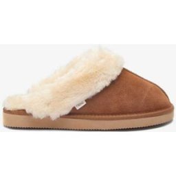 Next Chaussons mules en daim doublés de fausse fourrure Brun L (7-8)