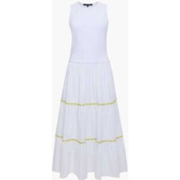 French Connection French Connection Kayle Jia Mix Ric Rac Midi Dress pâle S (FR 38-40)