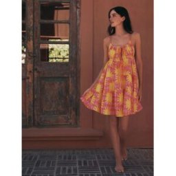 Eleanor Bowmer Robe de plage à volants Eleanor Bowmer Rose FR 46 (EU 44)