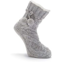 Pour Moi Pour Moi Cosy Cable Knit Socks Gris S-M (FR 38-44)