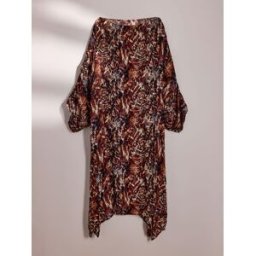 AIYLA Cache-maillot caftan perlé Brun L (FR 46-48)