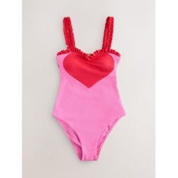 Cath Kidston Maillot de bain à volants en forme de caur Cath Kidston Rose FR 52 (EU 50)
