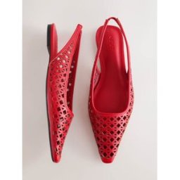 Next Chaussures plates à bride arrière découpées au laser Forever Comfort rouge EU 37.5 (UK 4.5)