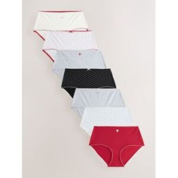 Next Lot de 7 slips en coton mélangé crème FR 54 (EU 52)