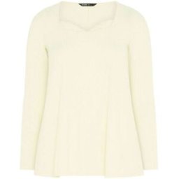 Yours Curve Yours Curve Lace Insert Swing Top pâle FR 48 (EU 46)