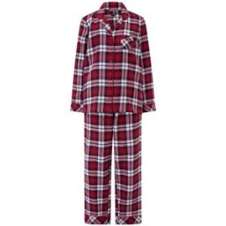 Pour Moi Pour Moi Cosy Check Brushed Cotton Pyjamas Gift Set rouge FR 40 (EU 38)