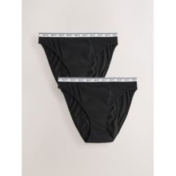 Next Lot de 2 culottes menstruelles à fort débit Noir FR 46 (EU 44)