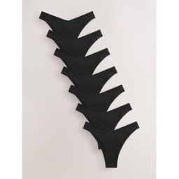Next Lot de 7 slips en coton mélangé Noir FR 38 (EU 36)