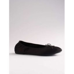 The Set Ballerines The Set en satin à bout rond avec naud Noir EU 40 (UK 7)