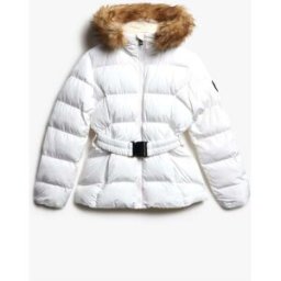 Superdry Fuji Belted Puffer Jacket pâle FR 48 (EU 46)
