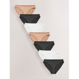 Next Lot de 7 slips en microfibre Noir FR 52 (EU 50)