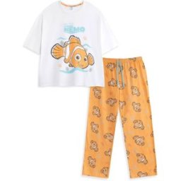 Vanilla Underground Vanilla Underground Disney Finding Nemo Short Sleeve Long Leg Pyjamas Set pâle M (FR 42-44)