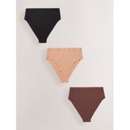 Next Culotte invisible confort sans VPL 3 Pack Noir FR 40 (EU 38)