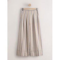 Next Pantalons Ample en Lin Blend N. Premium crème FR 46 Short (EU 44 S)