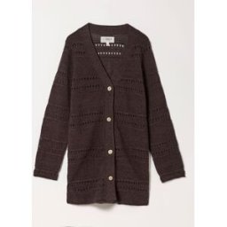 Fat Face FatFace Crochet Knitted Cardigan Brun FR 46 (EU 44)